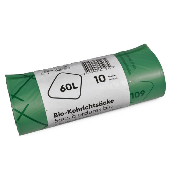 Kehrichtsäcke Compobag mit Schlaufenverschluss, 60 Liter